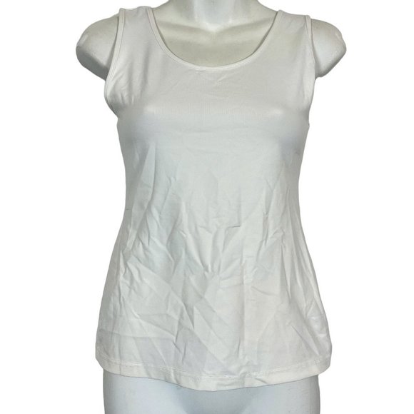 Anne Fontaine Tops - Anne Fontaine Paris France Lea Womens White Sleeveless Stretch Camisole Top 1 XS